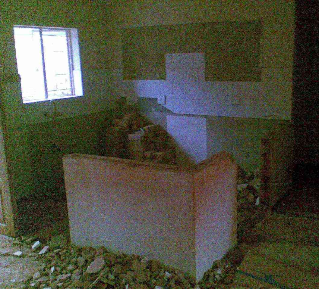 kitchen during renovation