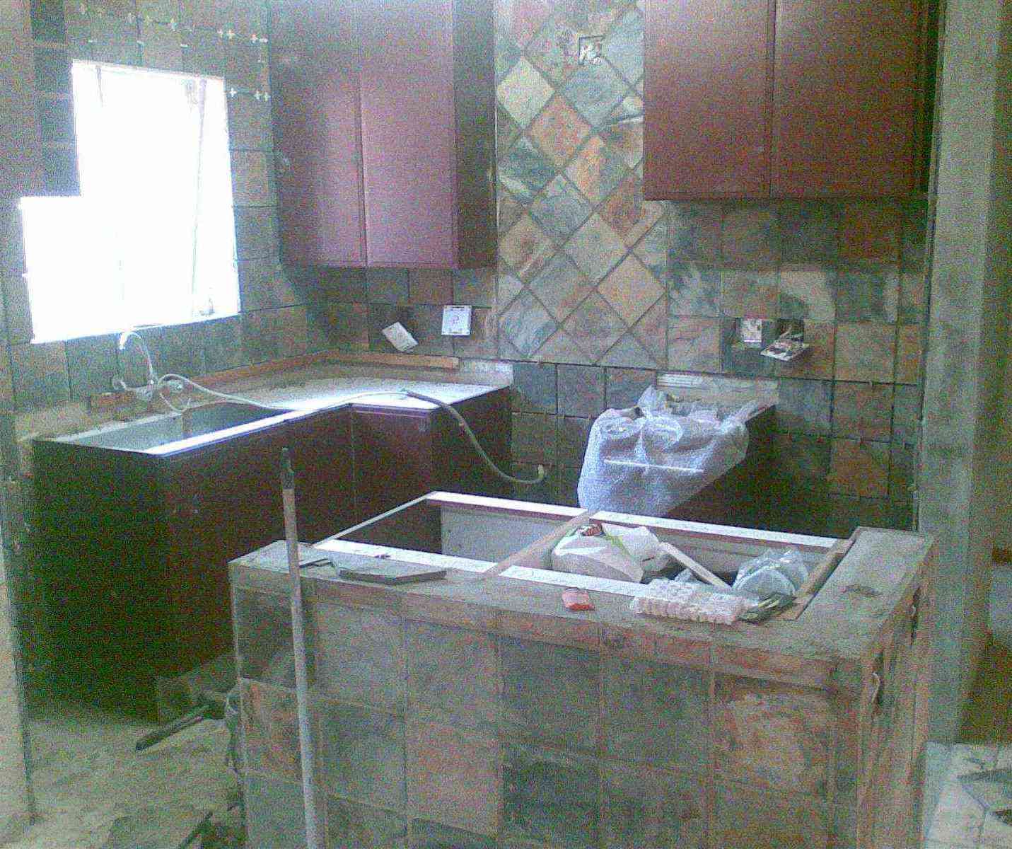 kitchen during renovation
