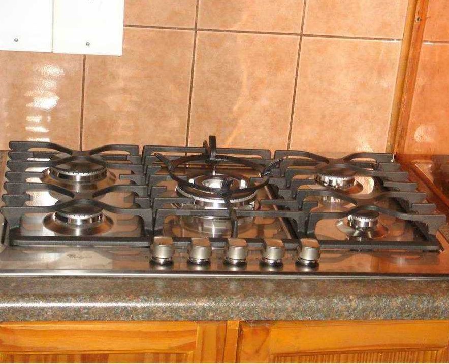 stainless steel gas hob