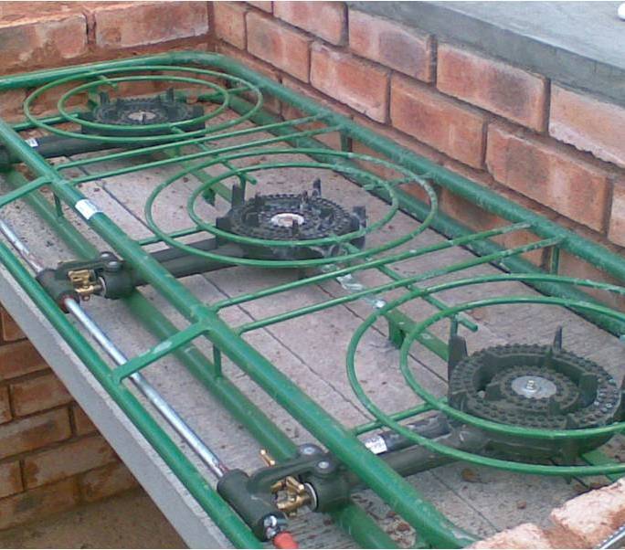 table mounted gas boiling table