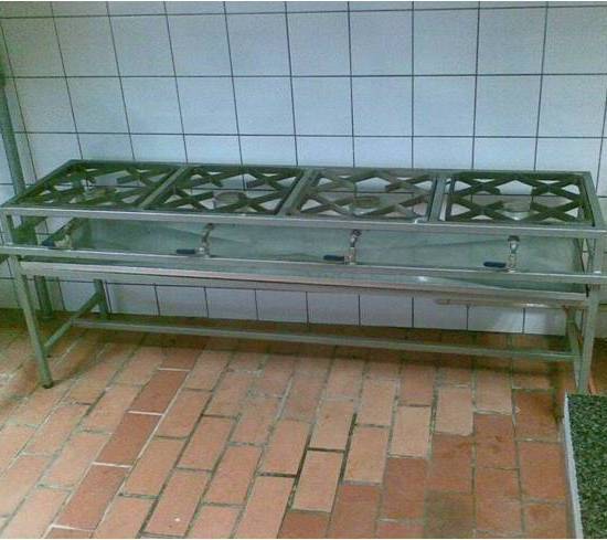 free standing gas boiling table