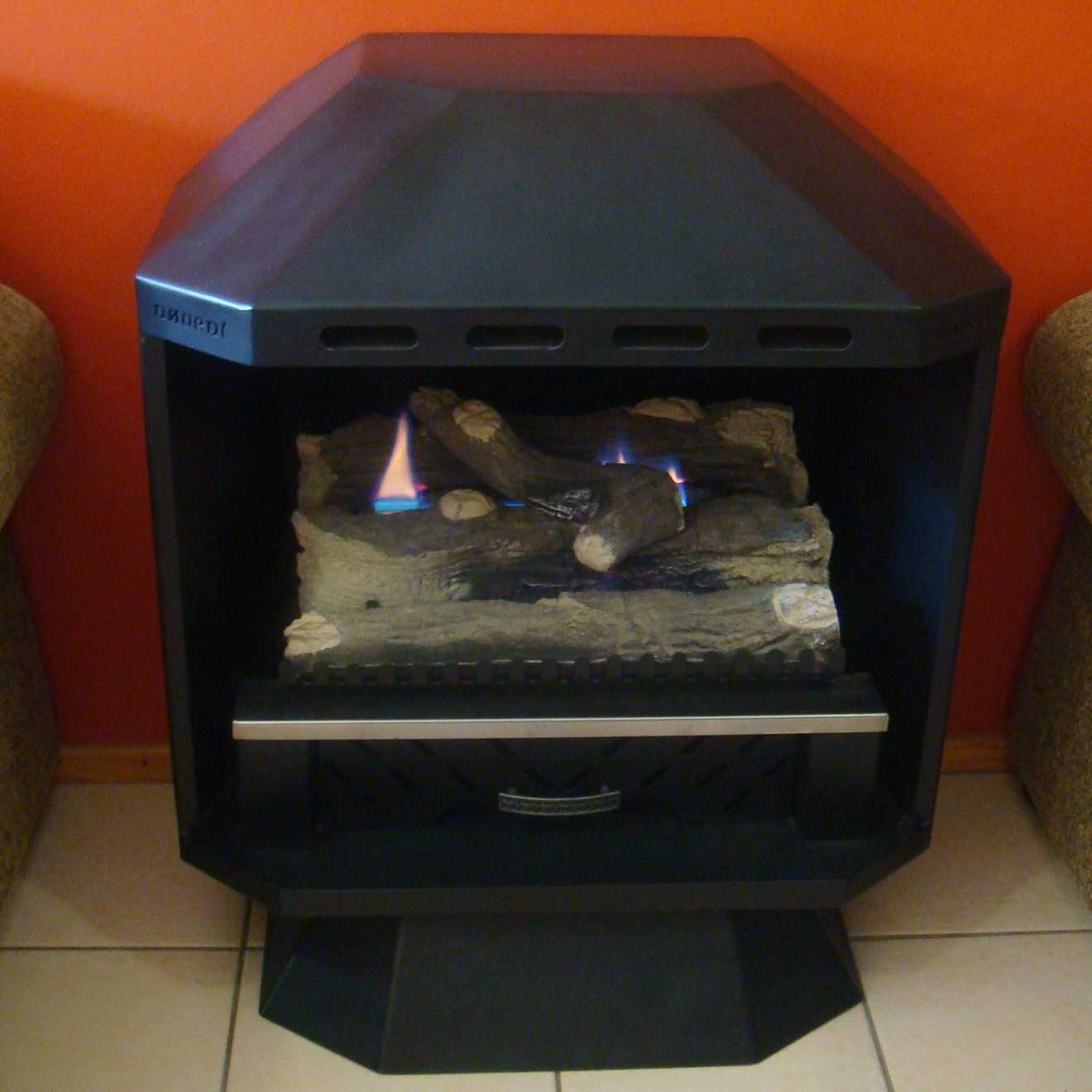freestanding no vent gas fireplace