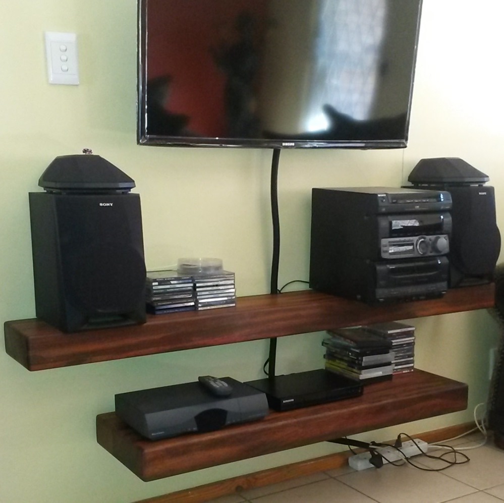sleeper wood hi fi shelves